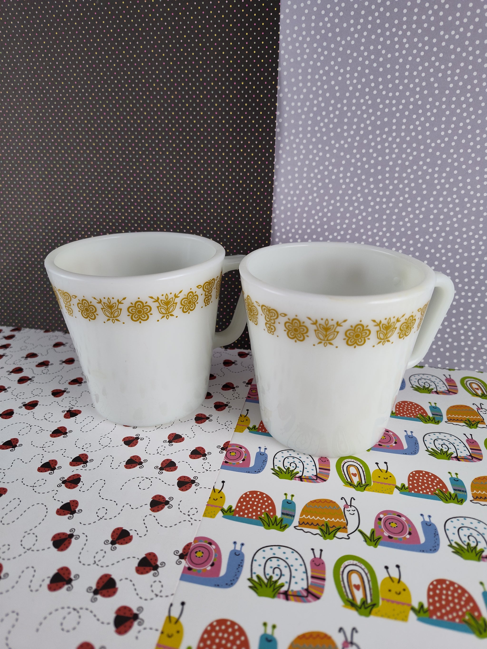 Vintage Corelle by Corning Butterfly Gold Coffee Mug Set 2 Nice Cle Pfaltzcraftsmore