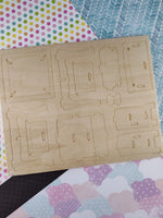 Vintage 2002 WoodTec Model Kit: Dining Room, Craft Kit SEALED