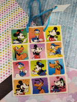 Vintage Mickey Minnie Donald Duck Disney Store Gift Bag, Unused