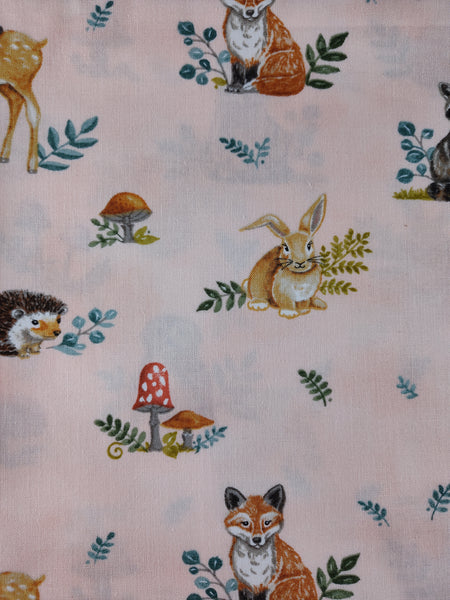 Effie's Woods by Deb Strain for Moda Fabrics Forest Animals Fabric Remnant, 2 yd x 45" W