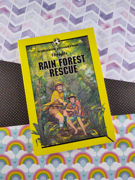 Vintage 1995 Worldwide Stories From Highlights: Rain Forest Rescue Softcover Book