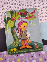 Vintage 1961 Rand McNally Elf Book, "Jack and the Beanstalk" Hardcover