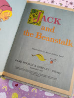 Vintage 1961 Rand McNally Elf Book, "Jack and the Beanstalk" Hardcover