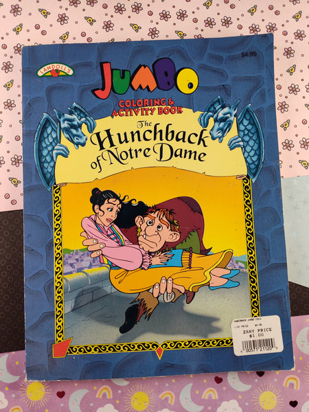 Vintage 1996 Landoll's Jumbo Coloring & Activity Book, The Hunchback of Notre Dame