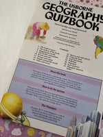 Vintage 1993 The Usborne Geography Quizbook Softcover