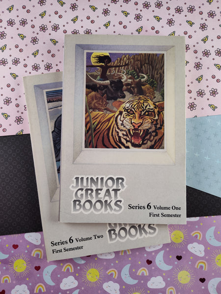 Vintage 1984 Junior Great Books: Series 6, Volumes One + Two Softcover