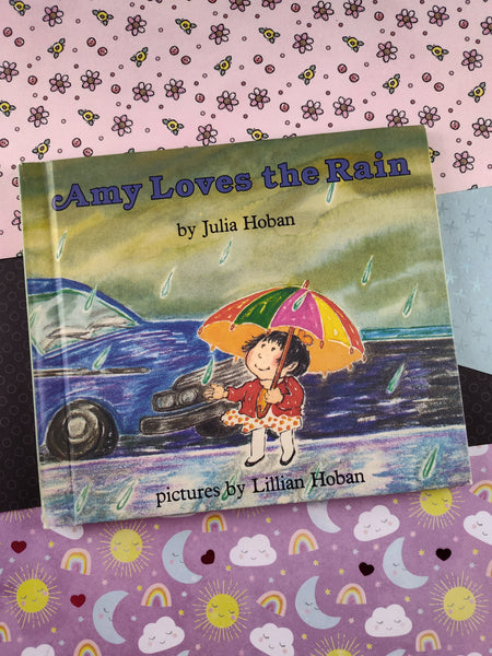 Vintage 1989 1st Edition Amy Loves the Rain by Julia Hoban Hardcover