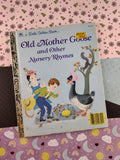 Vintage 1988 Little Golden Book: Old Mother Goose and Other Nursery Rhymes Hardcover