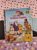 Vintage 1986 Little Golden Book: Pound Puppies, Problem Puppies Hardcover