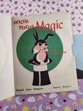 RARE Vintage 1951 Bonnie Spinwheel Book Hocus Pocus Magic Hardcover