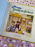 Vintage 1987 First Edition Perlorian: Going to School Satoru Tsuda Hardcover Book