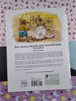 Vintage 1994 Early American Crafts and Occupations Dover Coloring Book, Clean & Unused