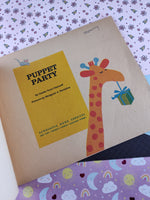 Vintage 1971 1st Printing "Puppet Party" by Goldie Taub Chernoff Scholastic Softcover Book