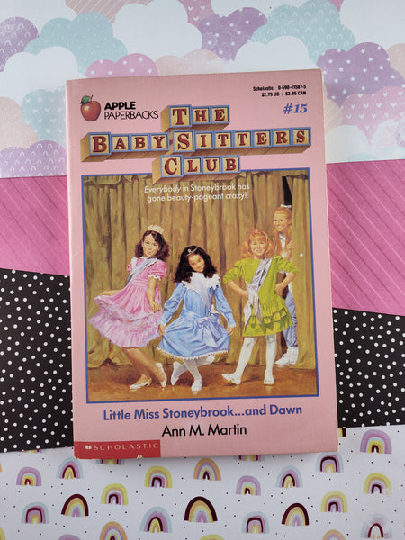 Vintage 1988 The Baby-Sitters Club Mystery #15, Little Miss Stoneybrook...and Dawn Softcover