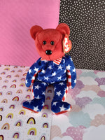 Vintage TY Beanie Baby - Liberty, Bear/Teddy - June 14, 2001