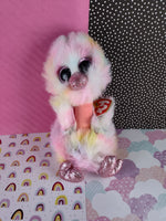 2019 TY Beanie Boo Plush Pink Ostrich "Avery", NWT