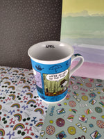 Peanuts "April Showers" Fine Porcelain Calendar Mugs by Charles Schulz & the Danbury Mint