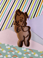 Vintage Porky Pig Brown Plastic Cookie Cutter, Nice & Clean