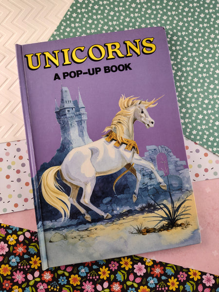 Vintage 1987 Scholastic Book Fairs "Unicorns" A Pop-Up Book, Hardcover