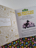 Vintage 1985 Little Golden Book "Big Bird's Day on the Farm" Hardcover