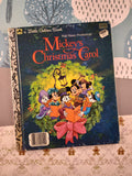 Vintage 1983 Little Golden Book "Mickey's Christmas Carol" Hardcover