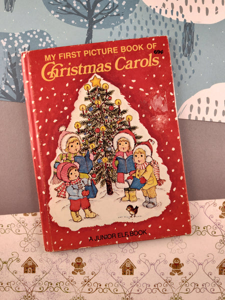 Vintage 1979 My First Picture Book of Christmas Carols, A Junior Elf Book