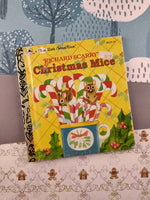 Vintage 1992 First Little Golden Book, Richard Scarry's Christmas Mice, Hardcover