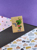 Vintage 1993 Looney Tunes Rubber Stampede Marvin the Martian "Surrender Earthling" 024-D Block/Rubber Stamp