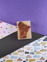Vintage 1993 Looney Tunes Rubber Stampede Marvin the Martian "Surrender Earthling" 024-D Block/Rubber Stamp