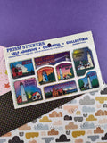 Vintage Penrod Hiawatha Card Co. SHINY Prism Lighthouse Sticker Pack, New/Sealed