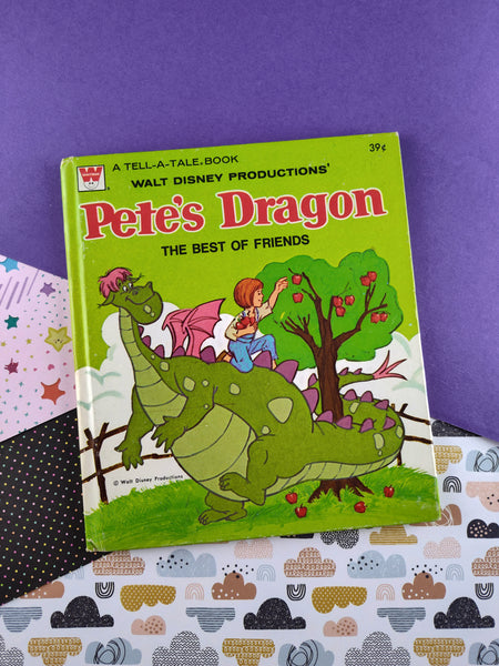 Vintage 1977 Whitman Tell-A-Tale Books, Pete's Dragon, Hardcover