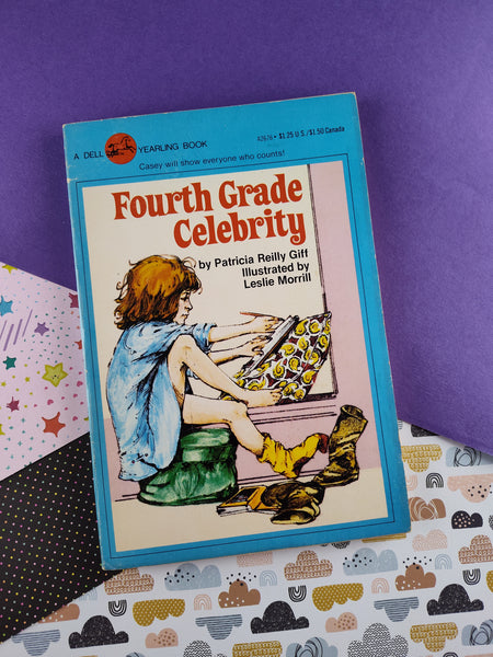 Vintage 1981 Dell Yearling Softcover, Fourth Grade Celebrity by Patricia Reilly Giff