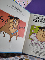 Vintage 1983 Hanna-Barbera Hardcover, The Flintstones: Fred's Big Cleaning Day