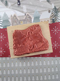 RARE Vintage 2000 House Mouse Designs "On Dasher, On Dancer" Wooden Block/Rubber Stamp