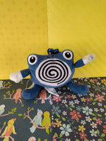 Vintage 1998 Pokemon Poliwhirl Plush Keychain Zipper Pull NICE CLEA Pfaltzcraftsmore