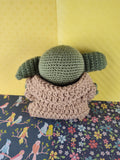 Handmade Baby Yoda Star Wars Crochet Amigurumi Mandalorian Plush, Like New