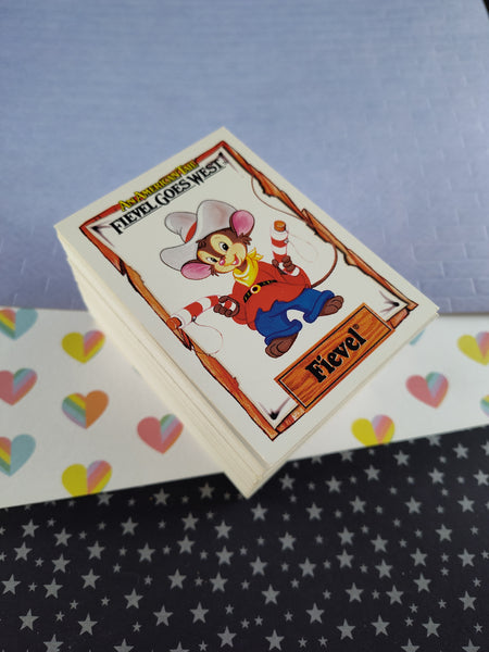 Vintage 1991 An American Tail "Fievel Goes West" Complete Set of 150 Trading Cards, Like New