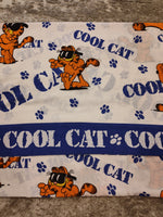 Vintage 1978 Garfield "Cool Cat" Twin Flat Sheet, Nice & Clean