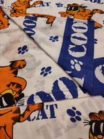 Vintage 1978 Garfield "Cool Cat" Twin Flat Sheet, Nice & Clean