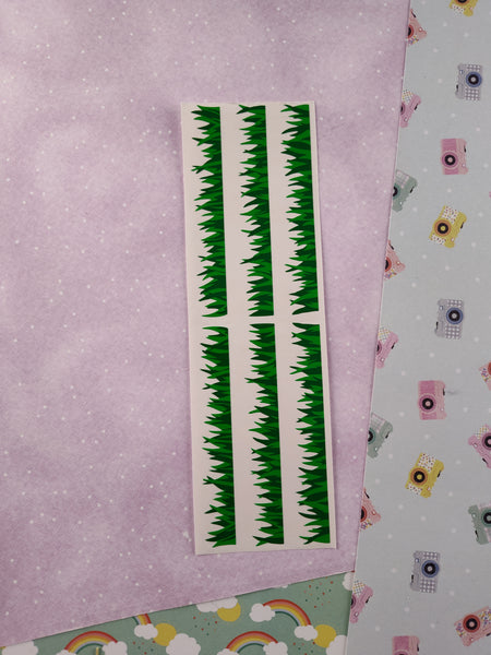 Vintage 1996 Mrs. Grossman's Spring Green Grass Full Sticker Sheet, Unused