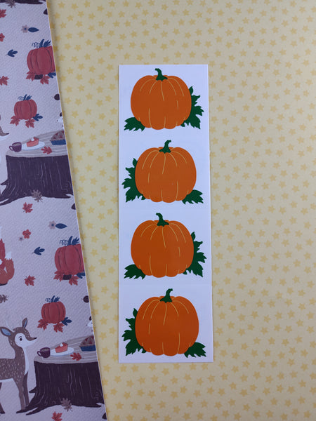 Vintage 1994 Mrs. Grossman's Halloween Spooky Pumpkins Full Sticker Sheet, Unused