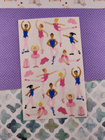 Vintage 1998 Mrs. Grossman's Ballerina Full Sticker Sheet, Unused