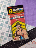 Vintage 1986 GI Joe Party Invitations Pack/8, New & SEALED, Unopened NOS