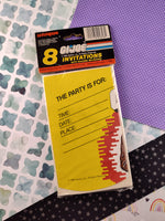 Vintage 1986 GI Joe Party Invitations Pack/8, New & SEALED, Unopened NOS
