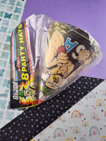 Vintage 1986 GI Joe Party Hats Pack/8, New & SEALED, Unopened NOS