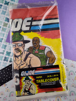 Vintage 1986 GI Joe Paper Tablecover 54" x 88", New & SEALED, Unopened NOS