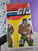 Vintage 1986 GI Joe Paper Tablecover 54" x 88", New & SEALED, Unopened NOS