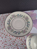 Vintage Minton Fine Bone China Royal Doulton "Summer Song" Tea Cup/Saucer Set/2