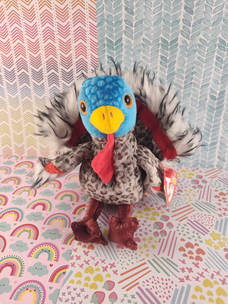 Vintage TY Beanie Baby 2000 - Lurkey the Turkey - June 13, 2000