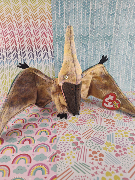 Vintage TY Beanie Baby 2000 Swoop the Pterodactyl February 24